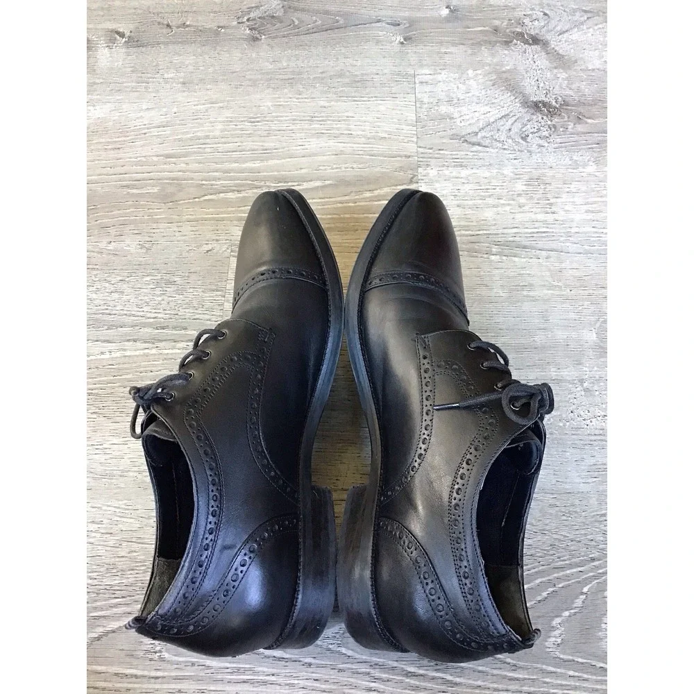 Cole Haan Jefferson 2.0 Grand Cap Toe Derby Black Leather Size 10.5 M C30098